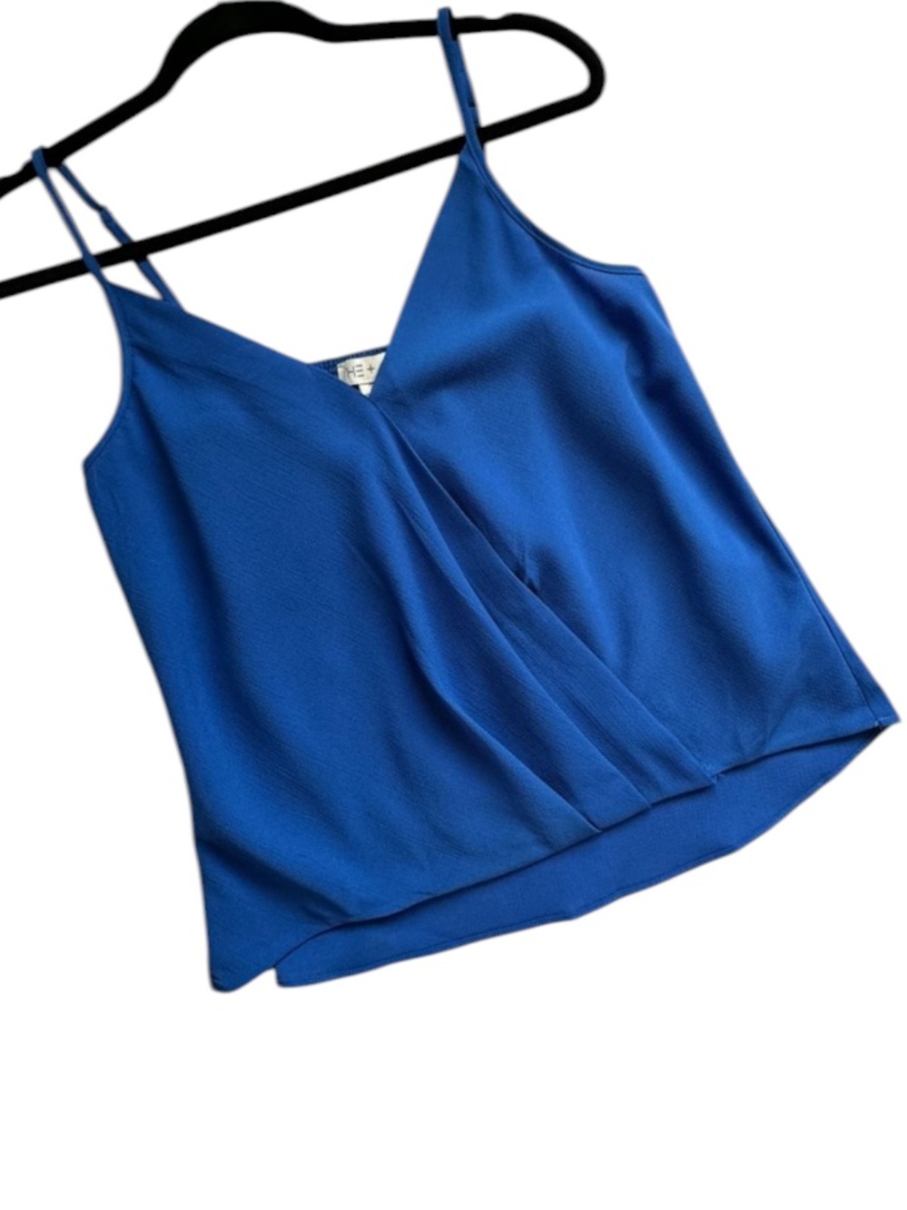 She + Sky Surplice Wrap Cami in Blue Orchid